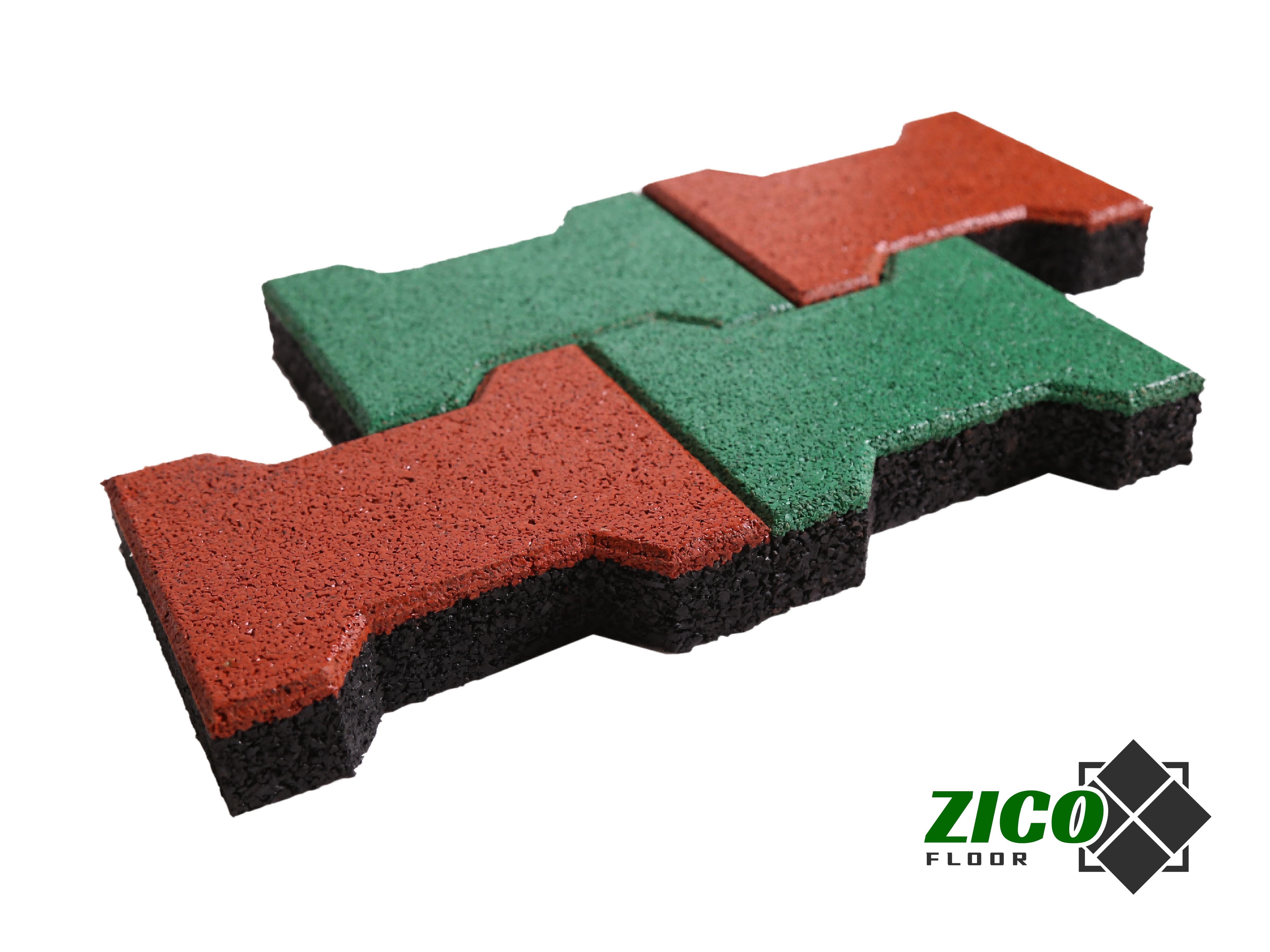 I-shaped rubber tiles (ZCIS)